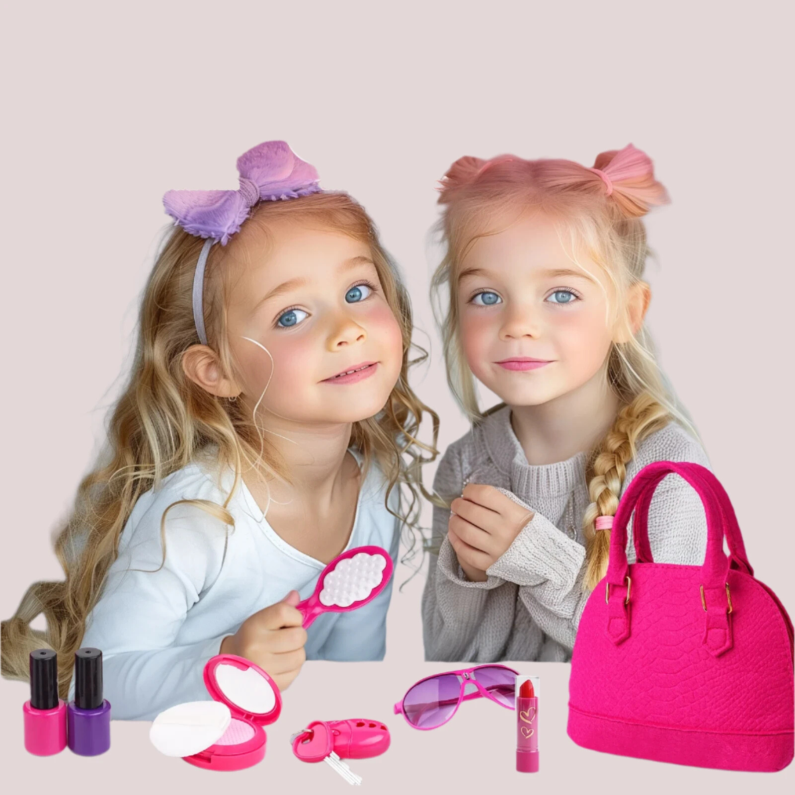 Mini me Hot Pink Pretend Play Handbag Set