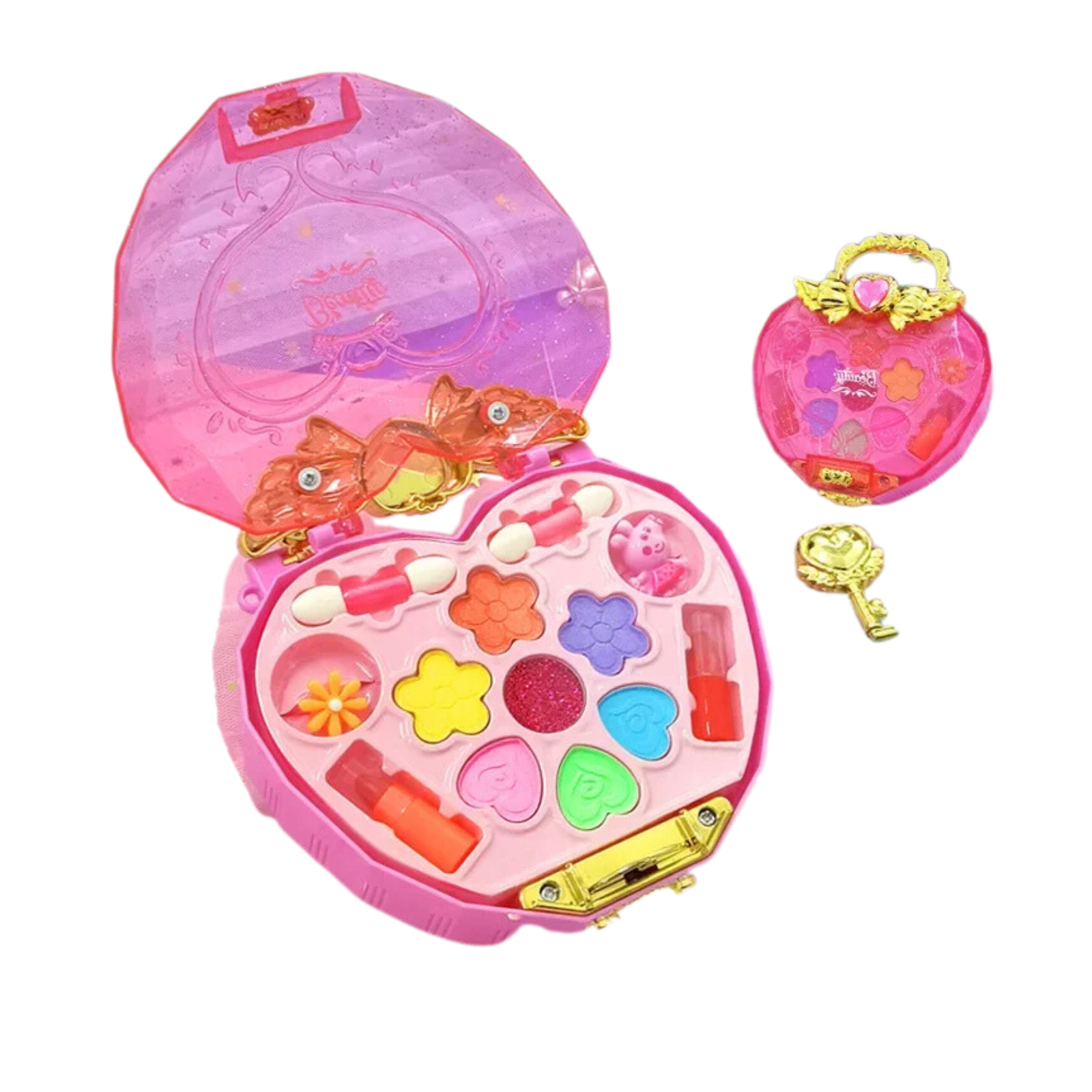 Kids Portable Washable Makeup set | Heart, Purse, Chest and more