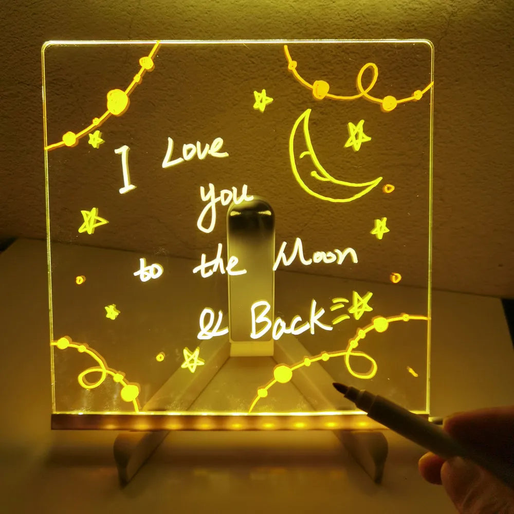 Personalised Night Lamp & Drawing Board for Kids