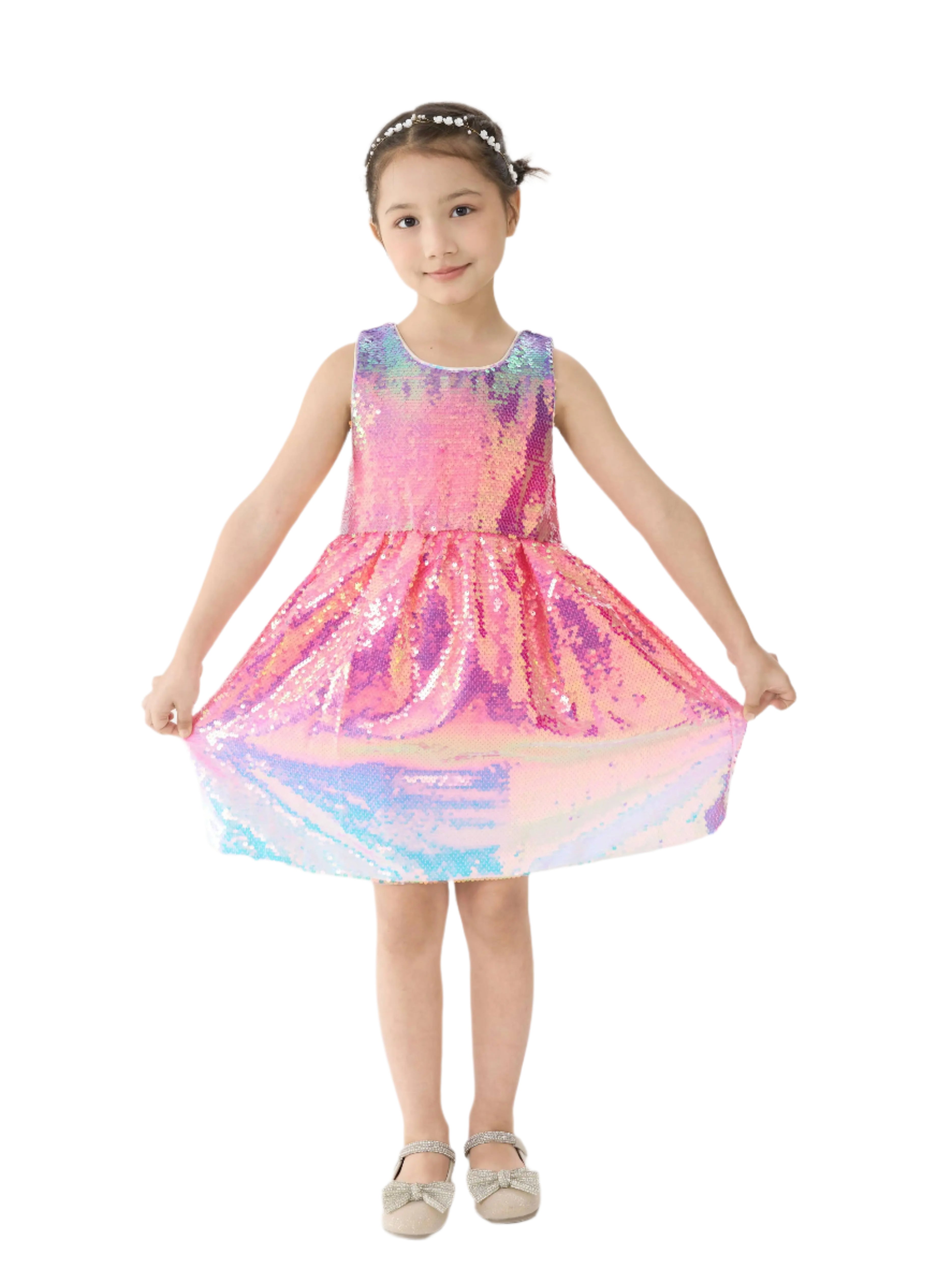 Shimmer Rainbow Ombre Dress