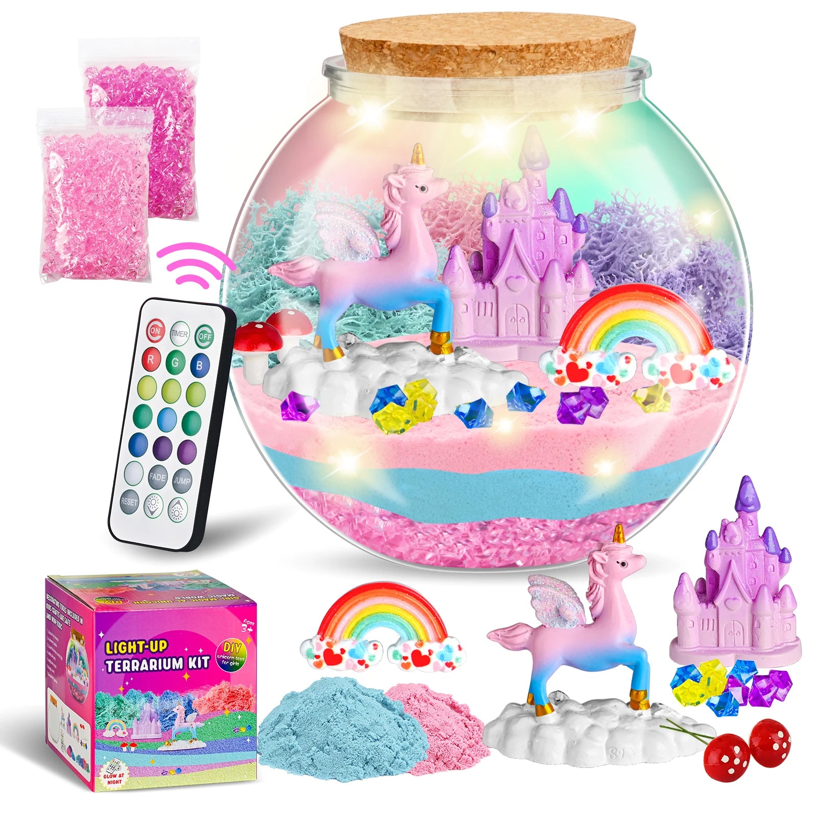 DIY Unicorn Terrarium Lamp Kit for Kids