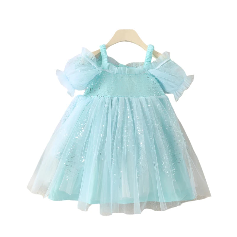 Summer Sparkle Tulle Dress | Sequin Tutu for Little Divas