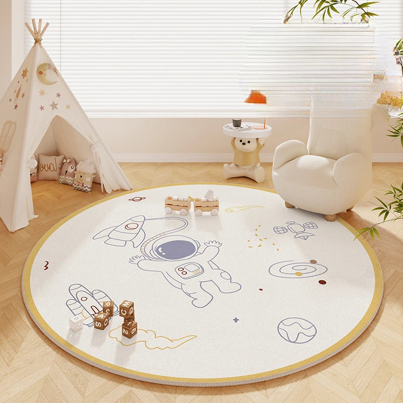 Kids Round Soft Teepee Rug