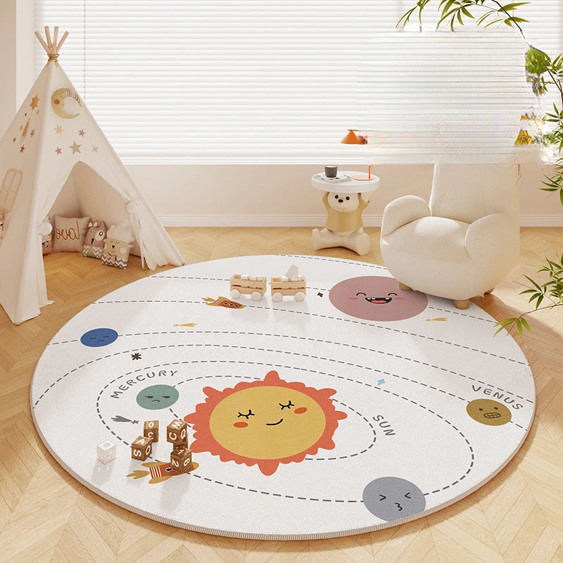 Kids Round Soft Teepee Rug