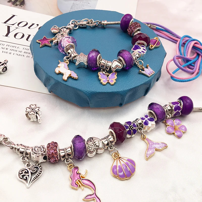 DIY Charm Bracelet Set | DIY Beaded Jewelry Making Kit