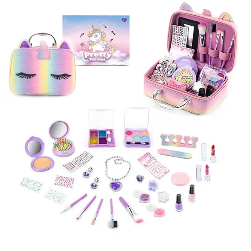 Princess Beauty Makeup Kits | Unicorn, Star, and Mermaid Handbags for Little Divas