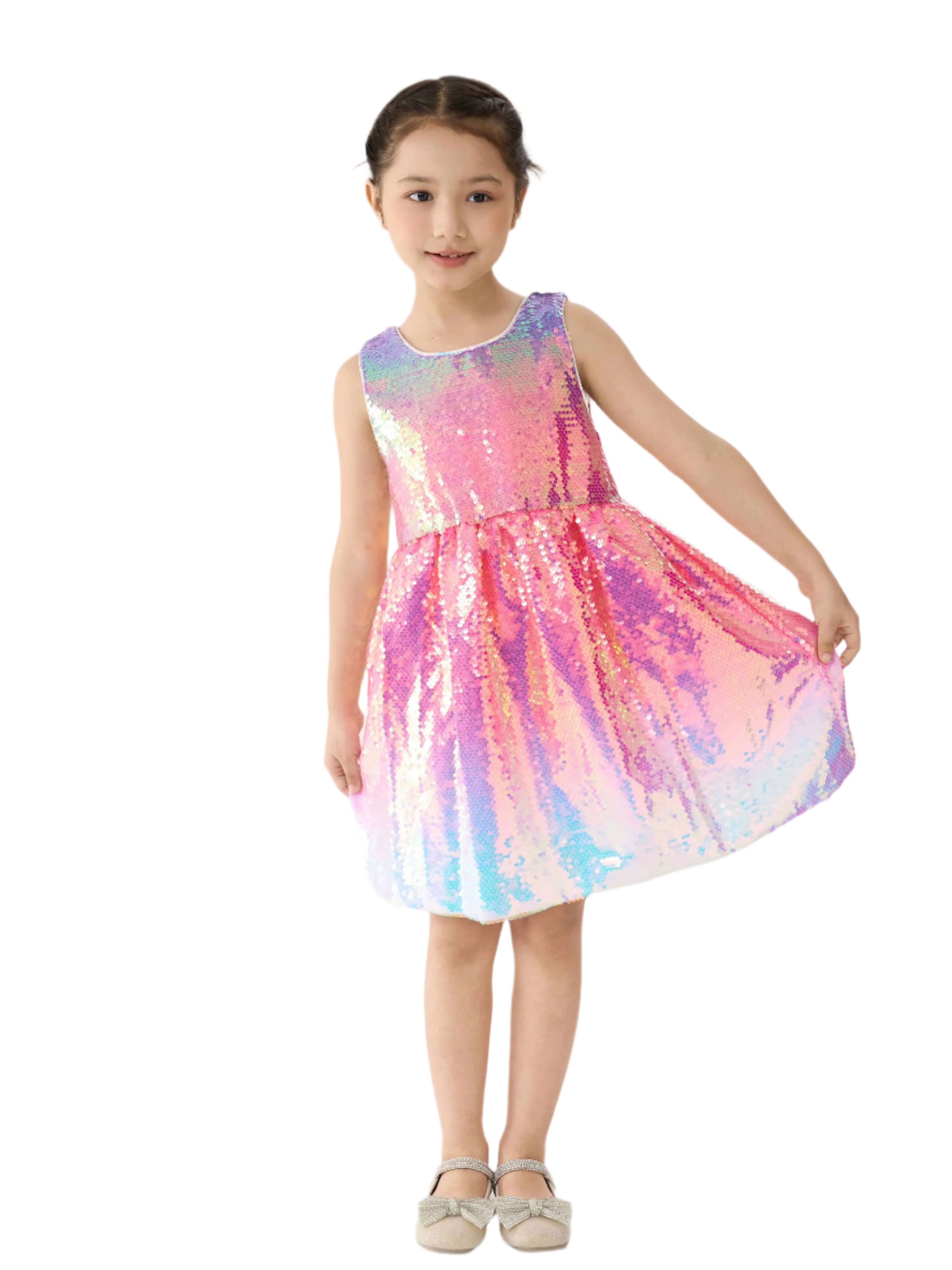 Shimmer Rainbow Ombre Dress