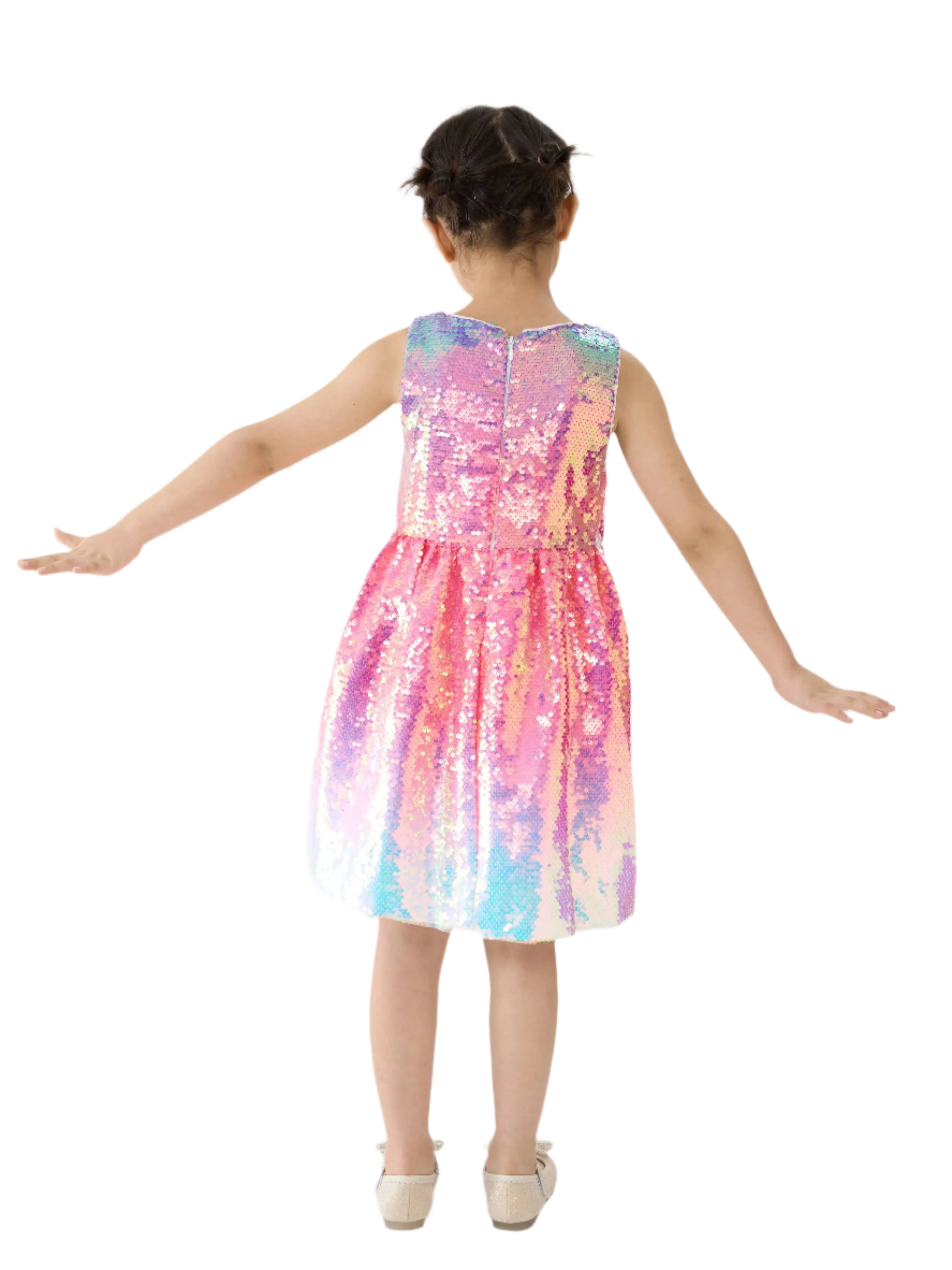 Shimmer Rainbow Ombre Dress