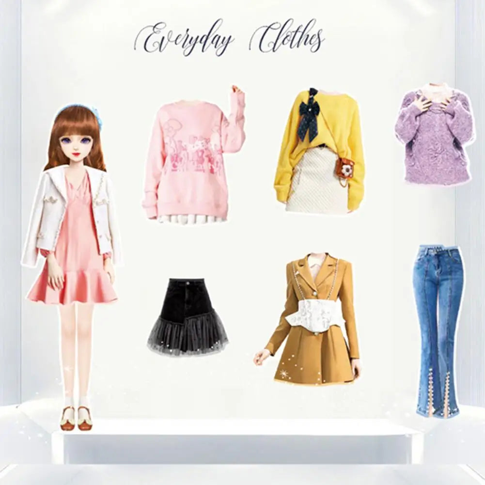 Fashionista's Magic Dolls Wardrobe Magnetic Dress-Up Set