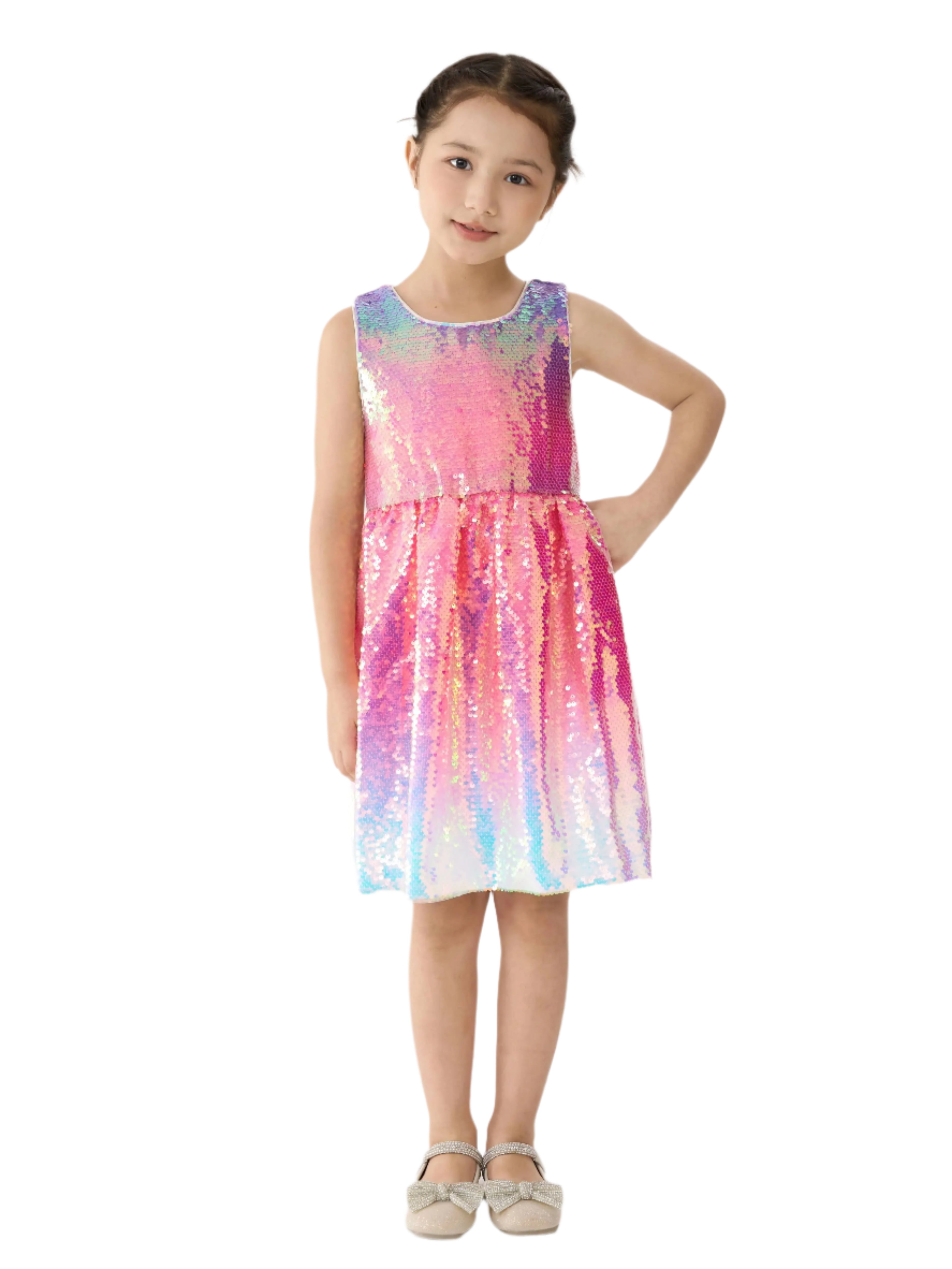 Shimmer Rainbow Ombre Dress