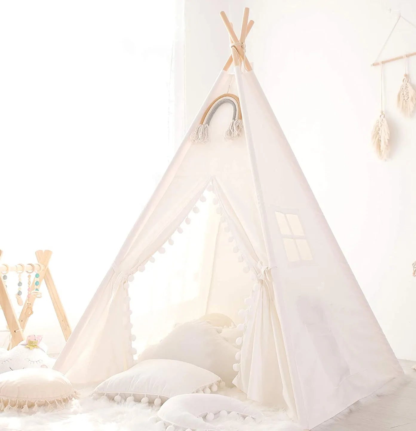 Boho Teepee Tent for Kids | Indoor/Outdoor Playhouse