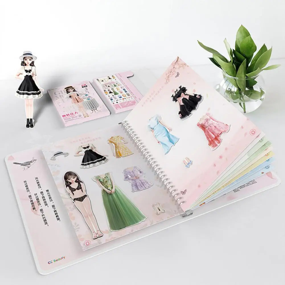 Fashionista's Magic Dolls Wardrobe Magnetic Dress-Up Set