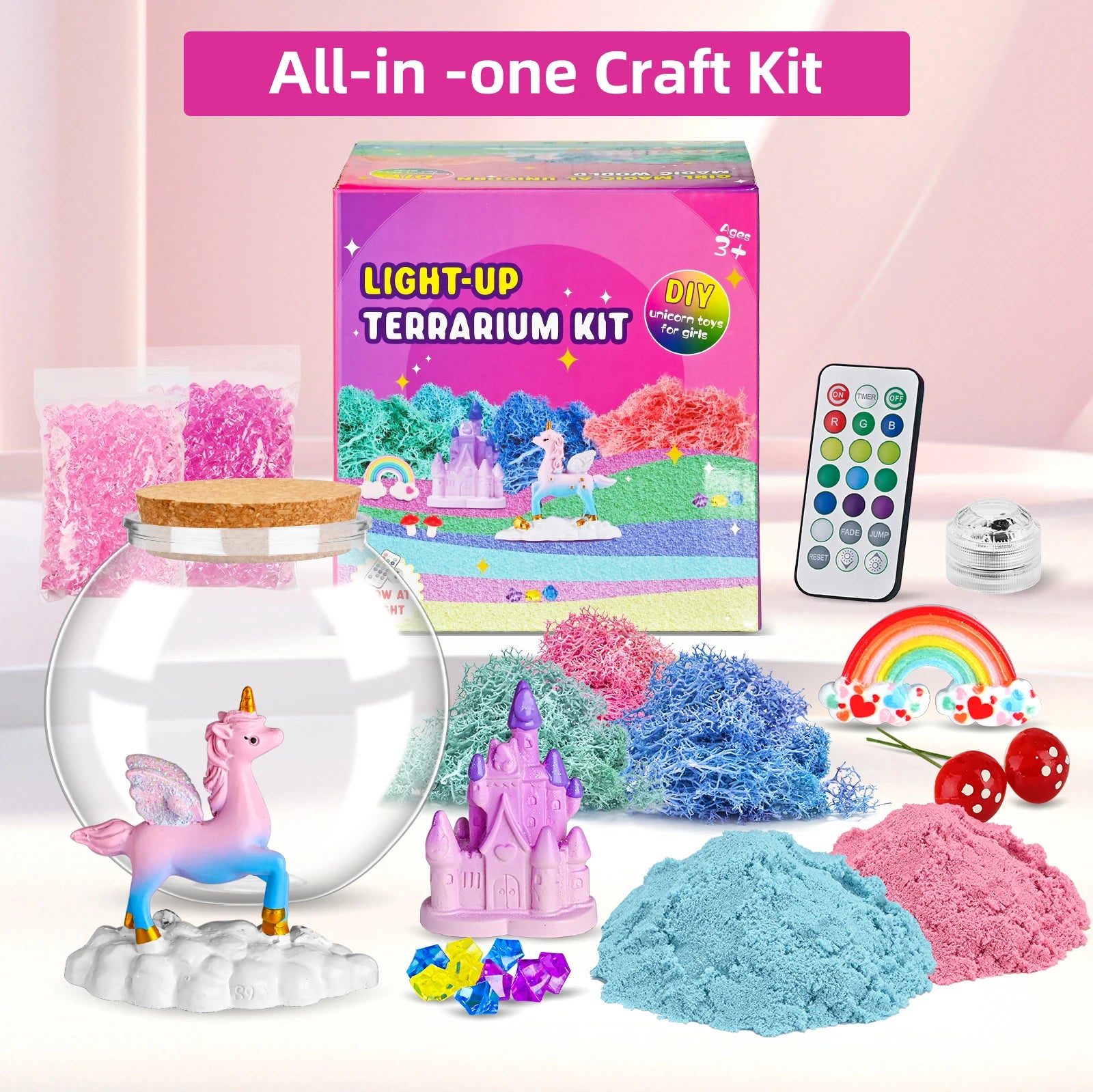 DIY Unicorn Terrarium Lamp Kit for Kids