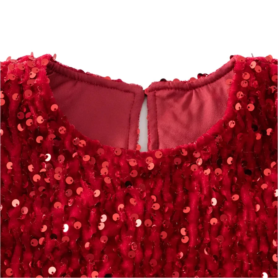 Sparkly Sequin Girls Dress