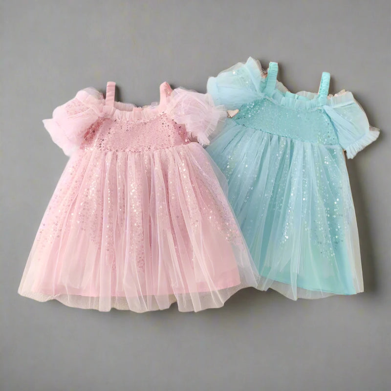 Summer Sparkle Tulle Dress | Sequin Tutu for Little Divas