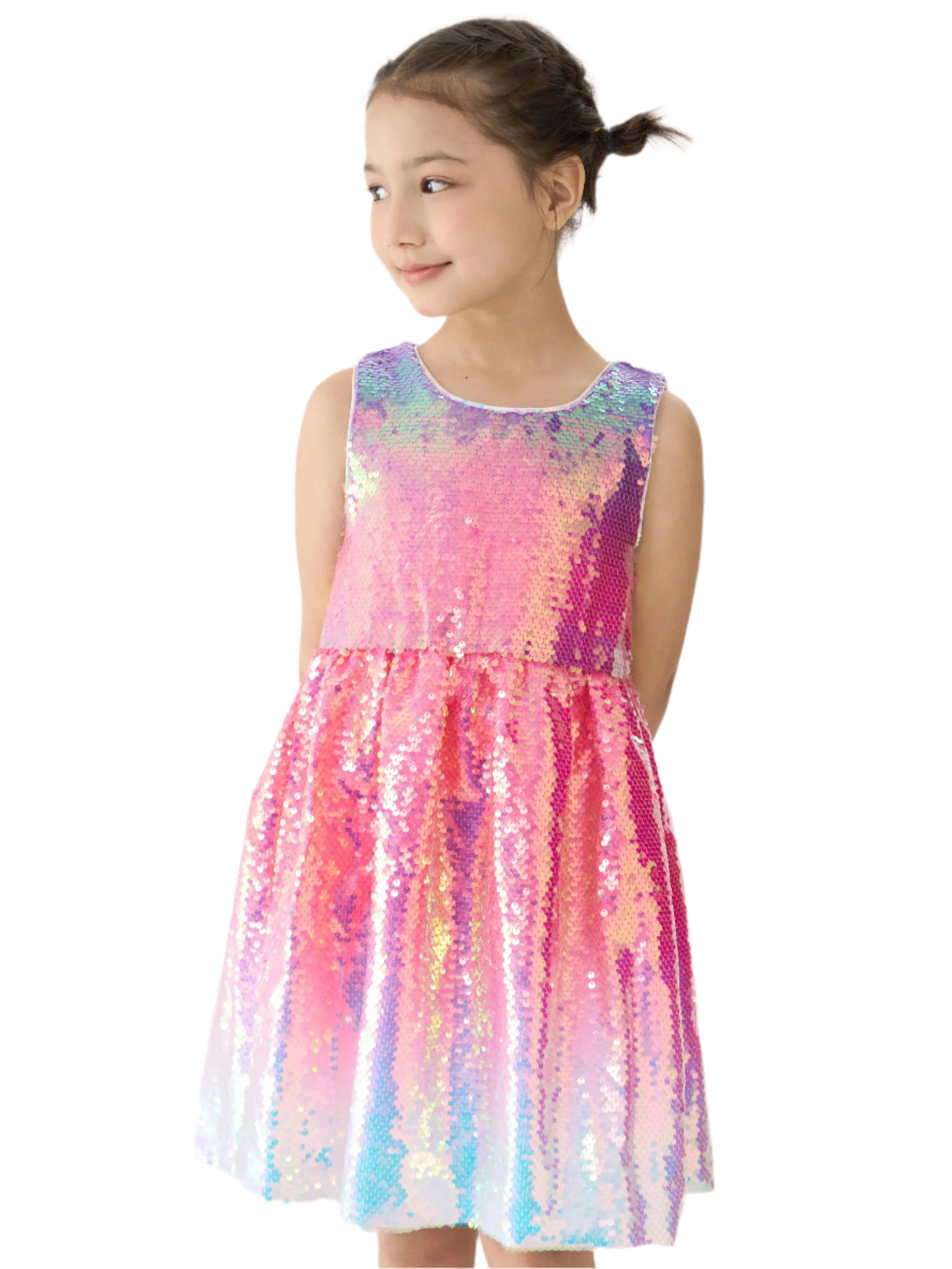 Shimmer Rainbow Ombre Dress