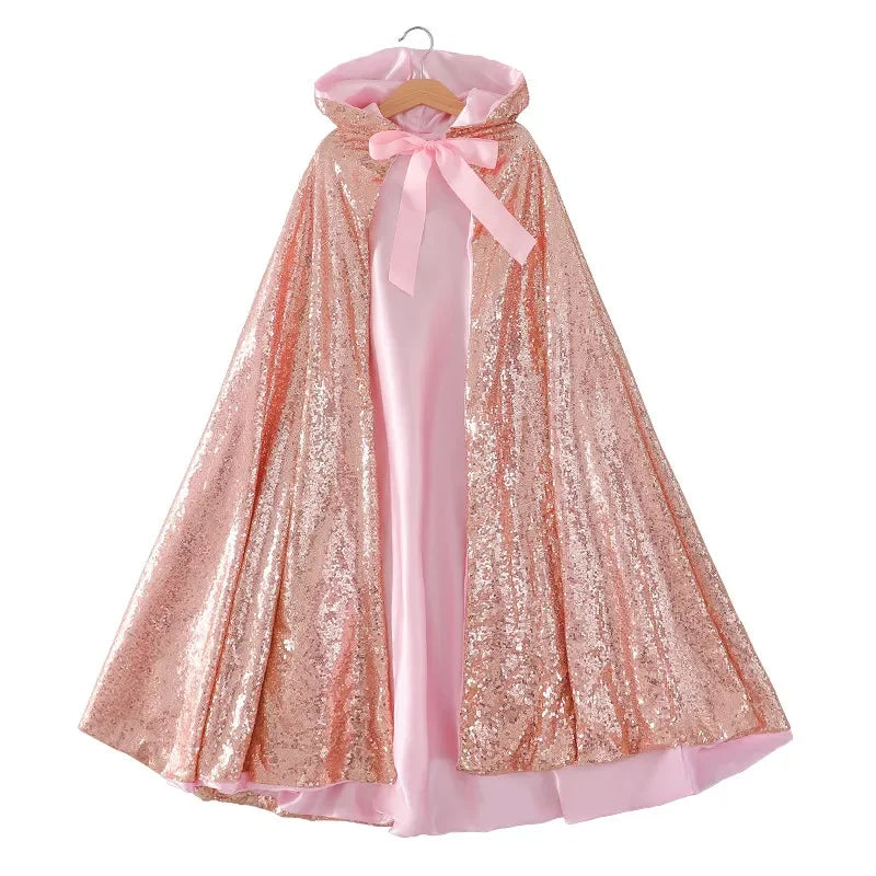 Starlight Sequin Kids Princess Cape