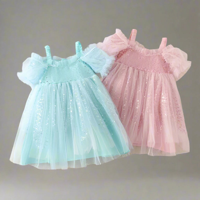 Summer Sparkle Tulle Dress | Sequin Tutu for Little Divas