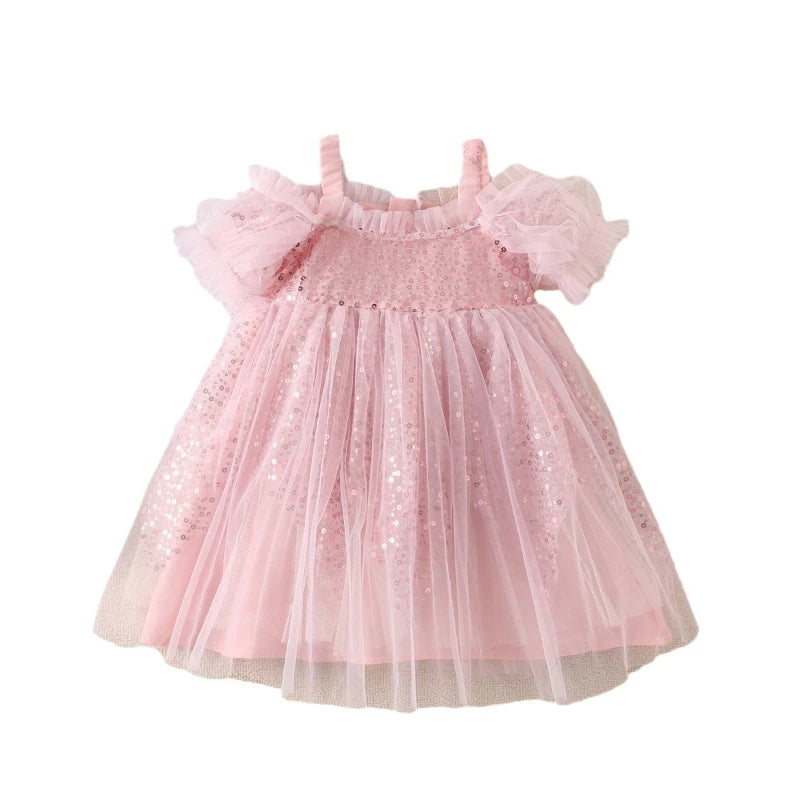 Summer Sparkle Tulle Dress | Sequin Tutu for Little Divas