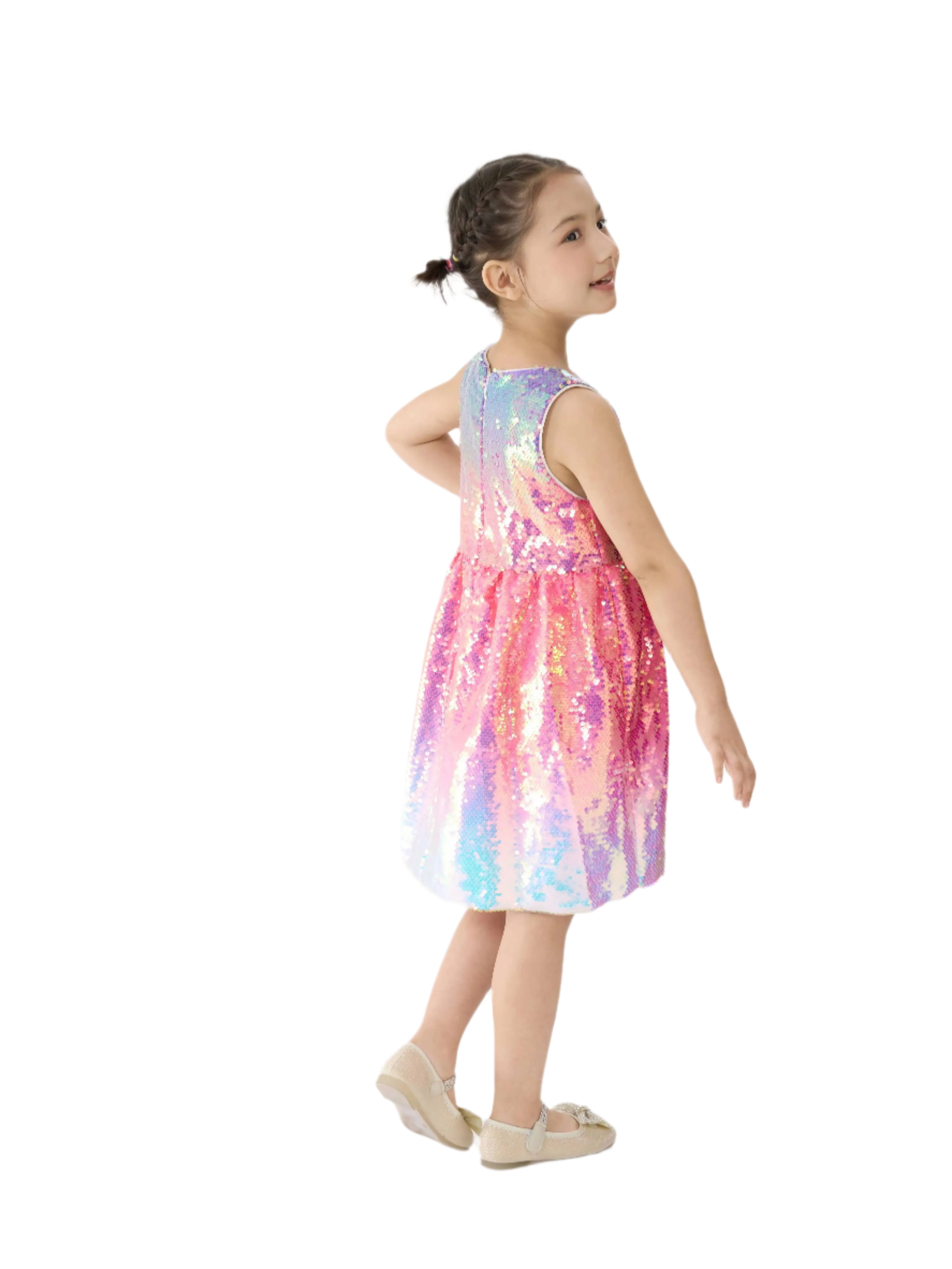 Shimmer Rainbow Ombre Dress