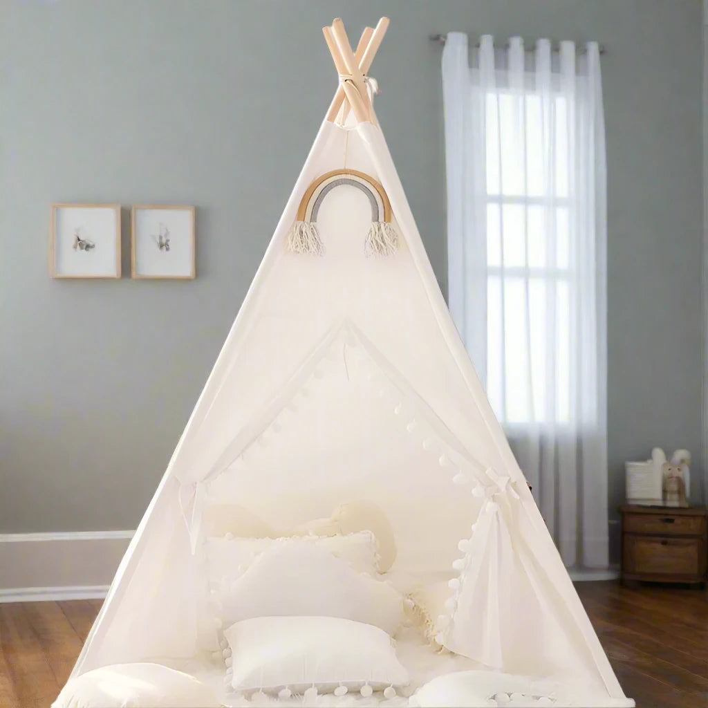 Boho Teepee Tent for Kids | Indoor/Outdoor Playhouse