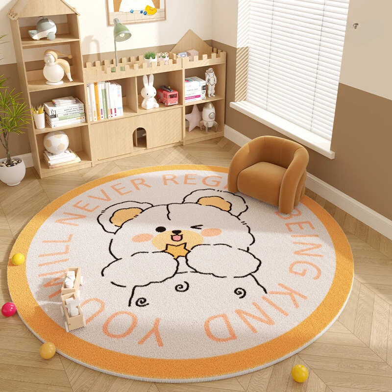 Kids Round Soft Teepee Rug