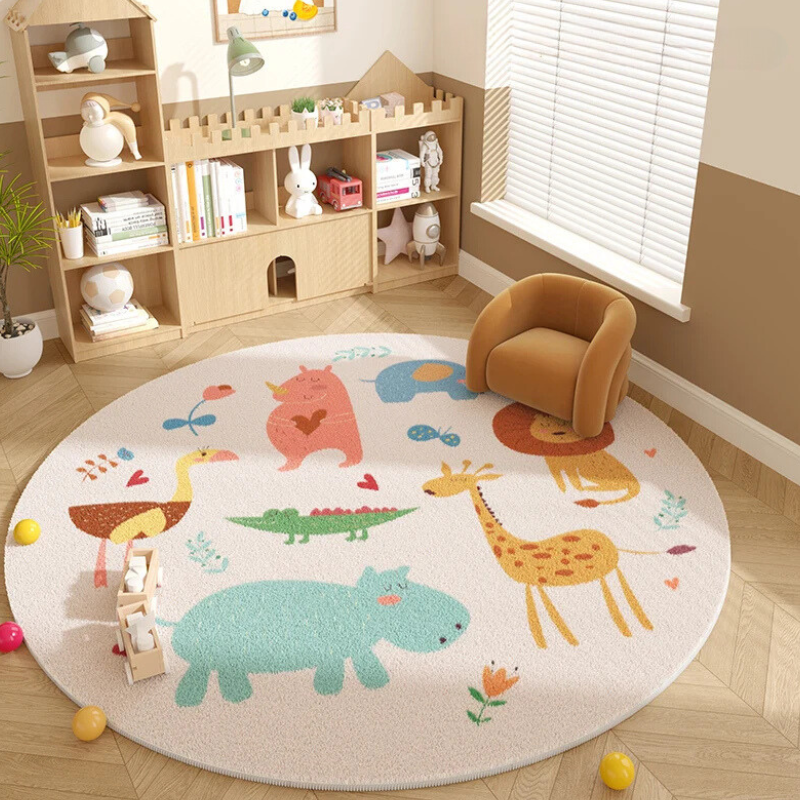 Kids Round Soft Teepee Rug